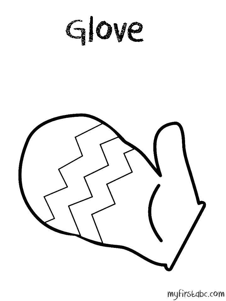 Раскраска контура руки и ладошки для вырезания варежка, перчатка, палец (контур, руки, ладошки, варежка, палец)