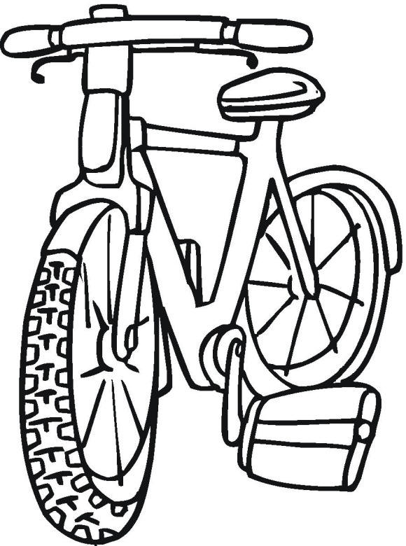 Раскраски с велосипедами для детей мальчиков