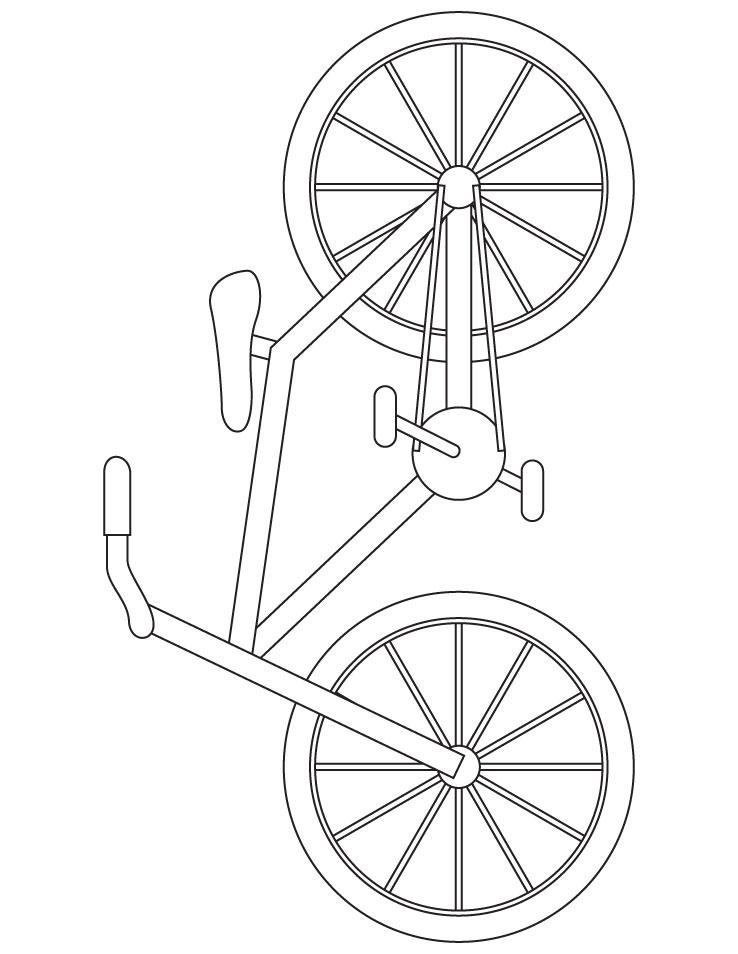 Раскраска велосипеда для детей мальчиков (велосипед)