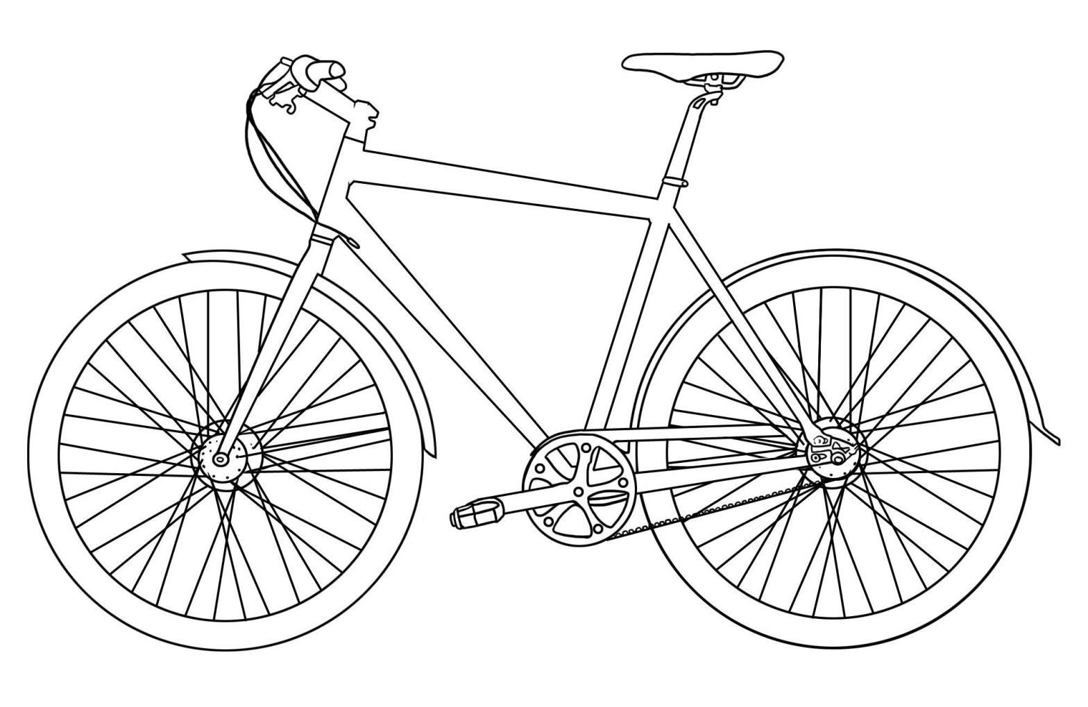 Велосипед Раскраски для детей мальчиков (велосипед)