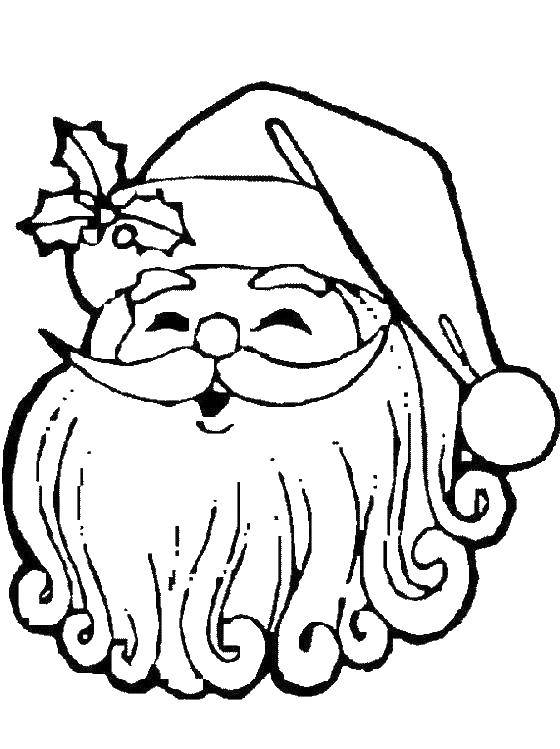 Раскраска Санта Клауса и подарков на Рождество Новый год для детей (елки, подарки)