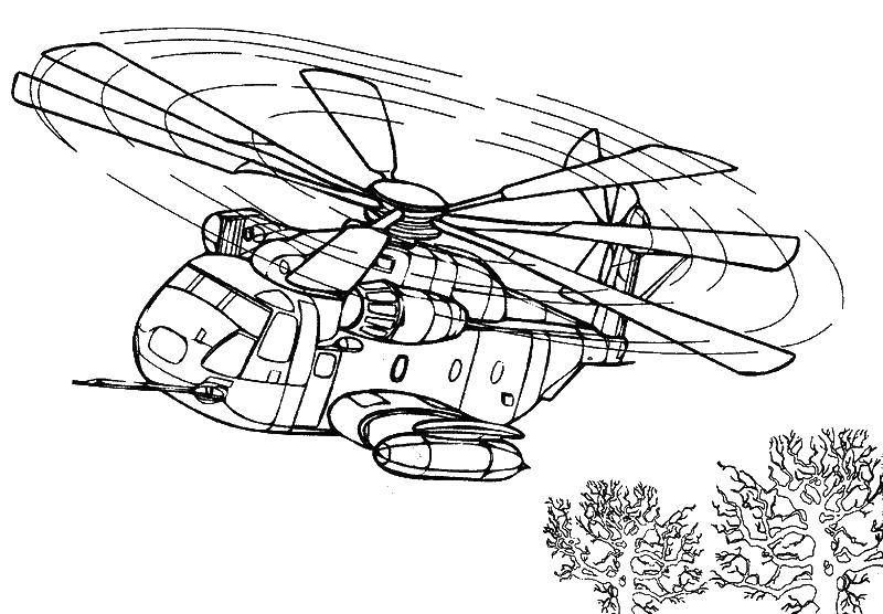 Раскраски самолеты и вертолеты для детей (самолеты, вертолеты)