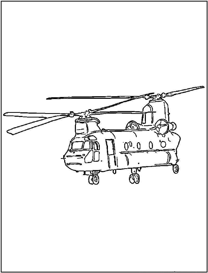 Раскраска Вертолеты для детей (вертолеты)