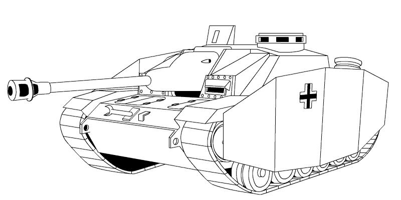 Раскраски танков для мальчиков во время войны (танк, танки)