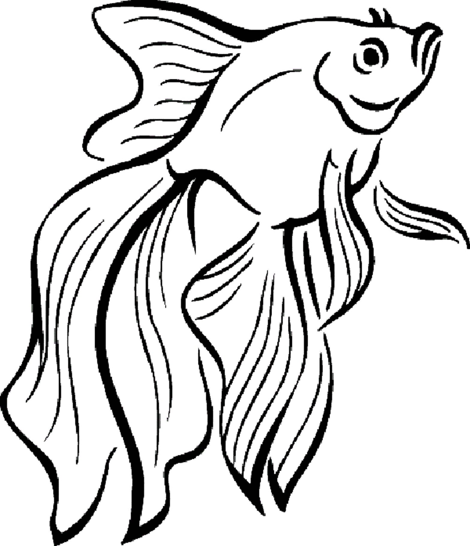 Золотая рыбка - развивающая раскраска для девочек (Золотая, рыбка, мир)