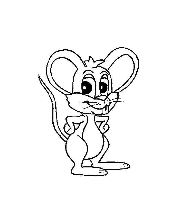 Раскраска мышка (мышка)