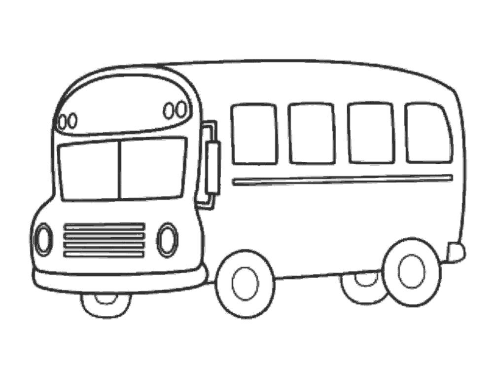 Раскраска Автобус для детей (автобус)