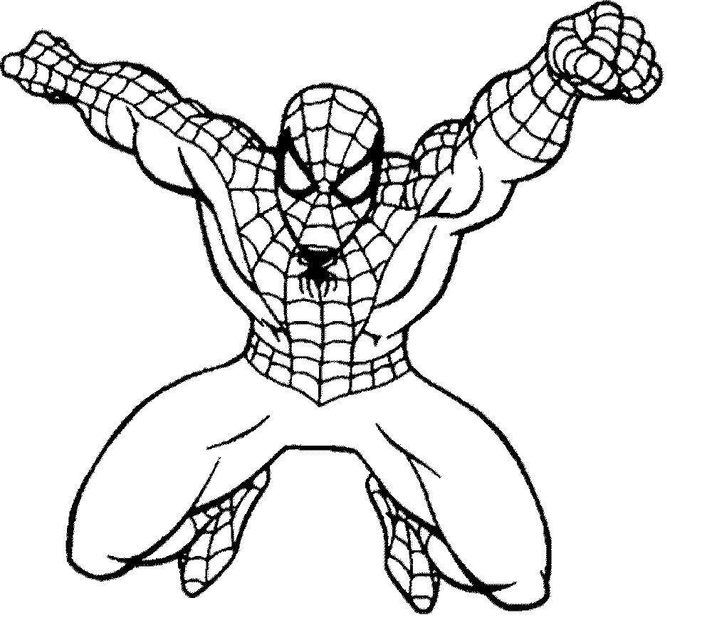 Раскраска Человек паук для мальчиков