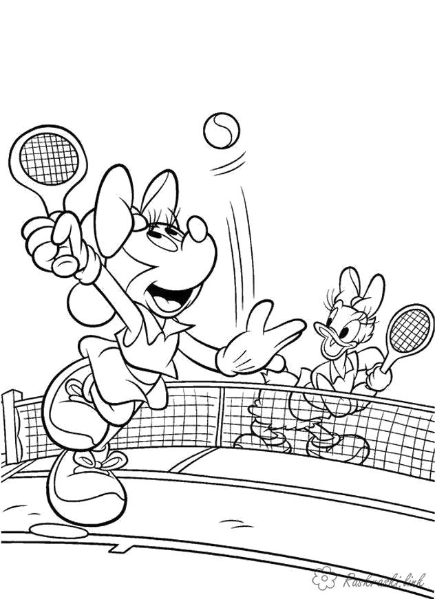 Раскраска Теннис для детей (Теннис)