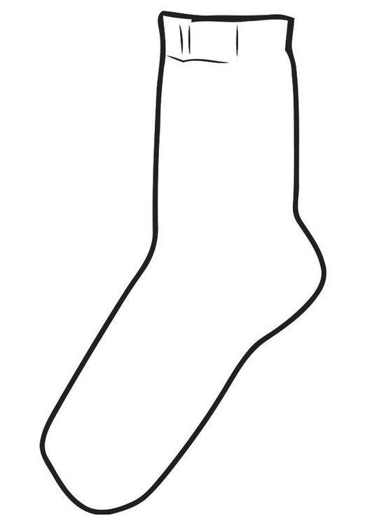 Раскраска носков для детей (носки)