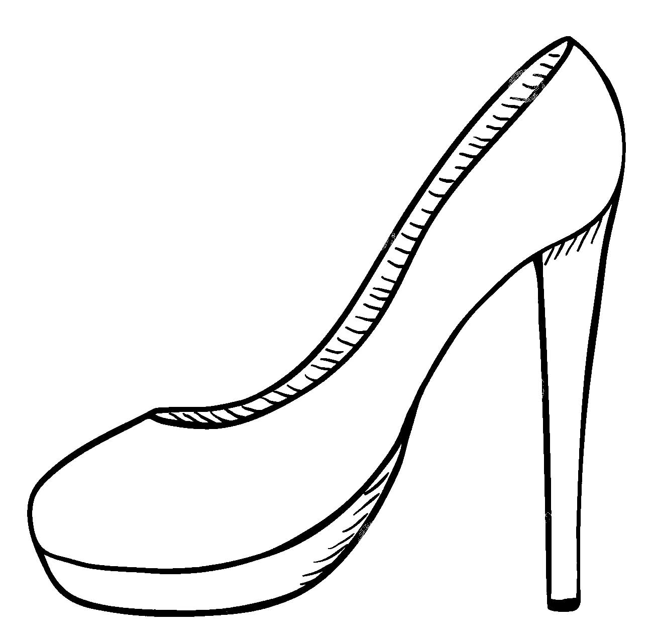 Раскраски для девочек с одеждой и обувью (обувь)