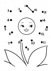 Раскраска для развития математических навыков. Соедини цифры и раскрась картинку. (цифры, раскрась)