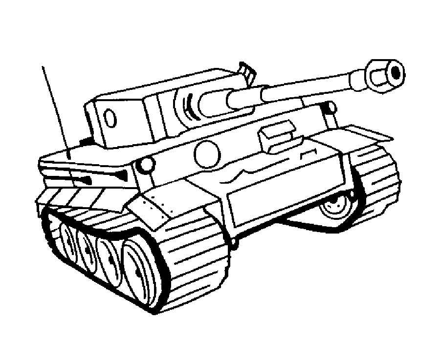 Раскраски для мальчиков с танками