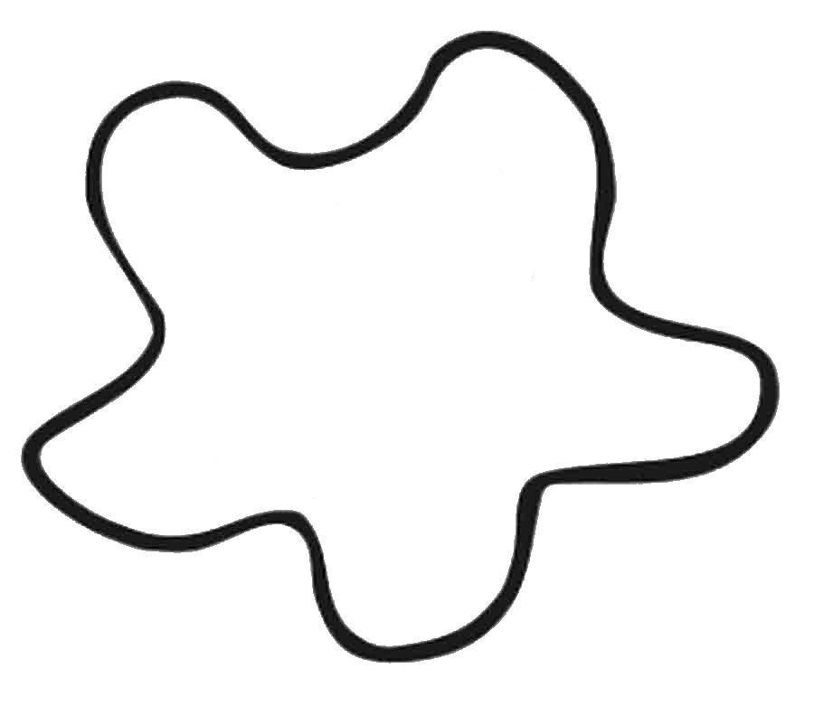 Раскраска контур звезда для вырезания из бумаги (контуры, звезда)