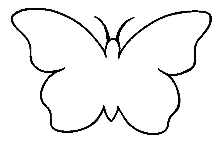 Раскраска бабочки бабочка контур для вырезки из бумаги (бабочки)
