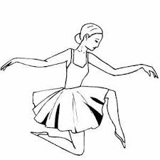 Раскраска с балериной