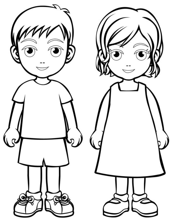 Раскраска с изображением дружбы для детей
