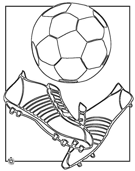 Раскраски Футбол - картинки для раскрашивания с футбольной тематикой