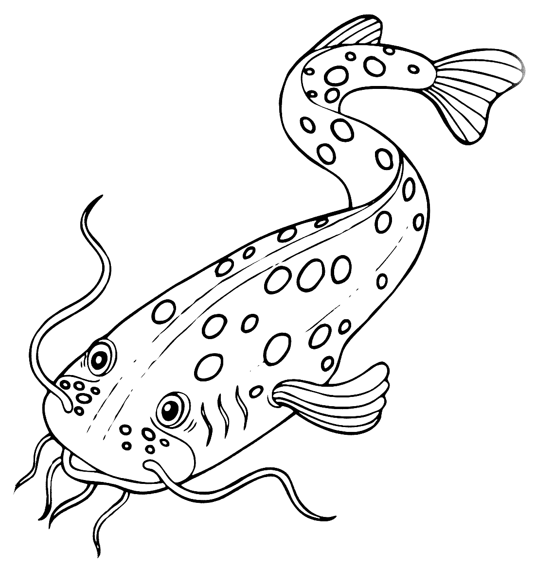 Раскраска рыбка для детей (рыбки, детские)