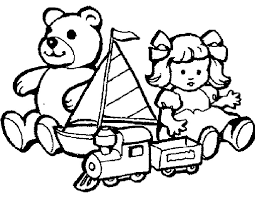 Раскраска с игрушками для детей (детские)