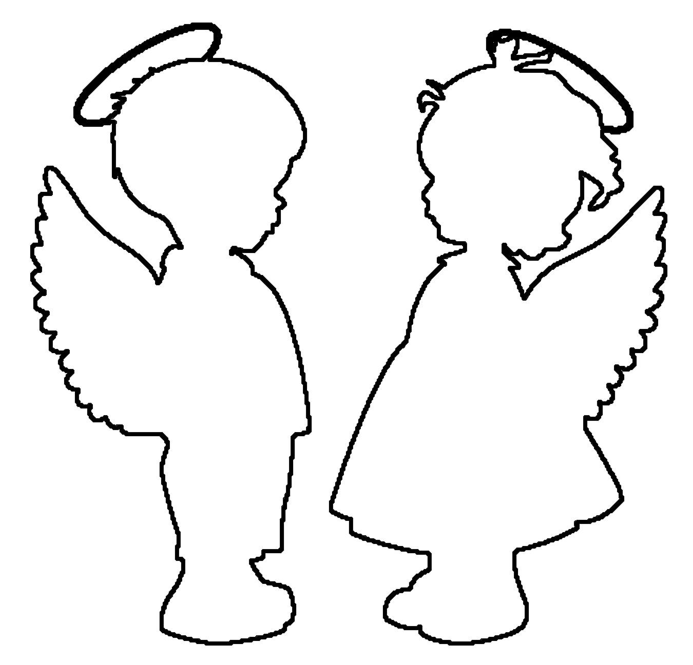 Раскраски Ангел - яркие изображения ангелов для раскрашивания (ангел, изображения)