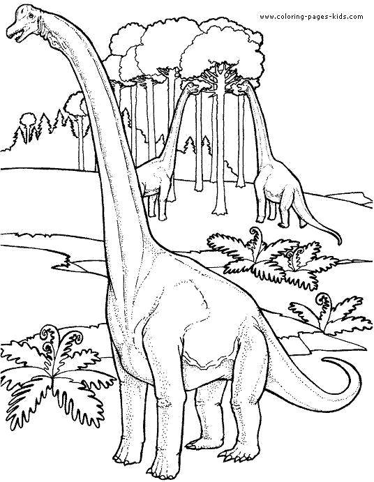 Раскраска Динозавры - веселая и увлекательная деятельность для детей (Динозавры)