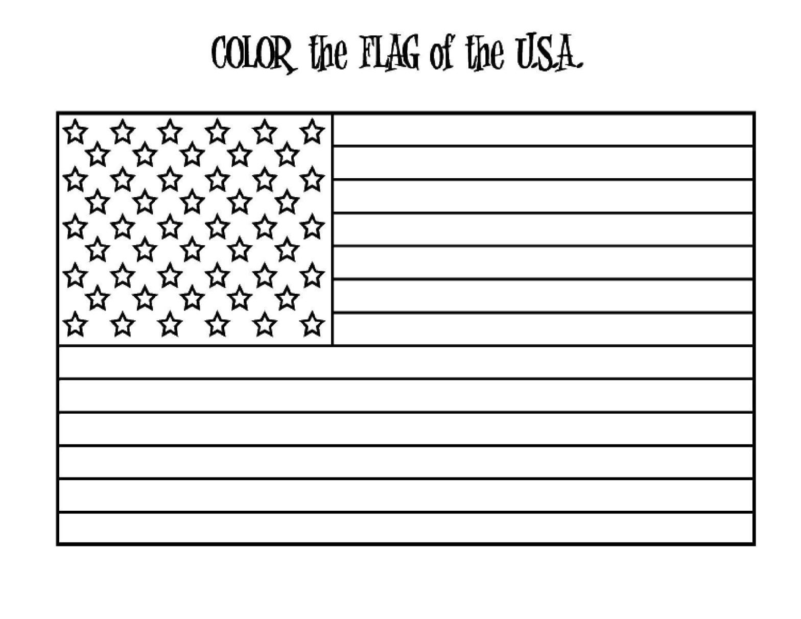 Раскраска флага США - лучший способ развлечься и научиться (флаг, США, Америка, сказки)
