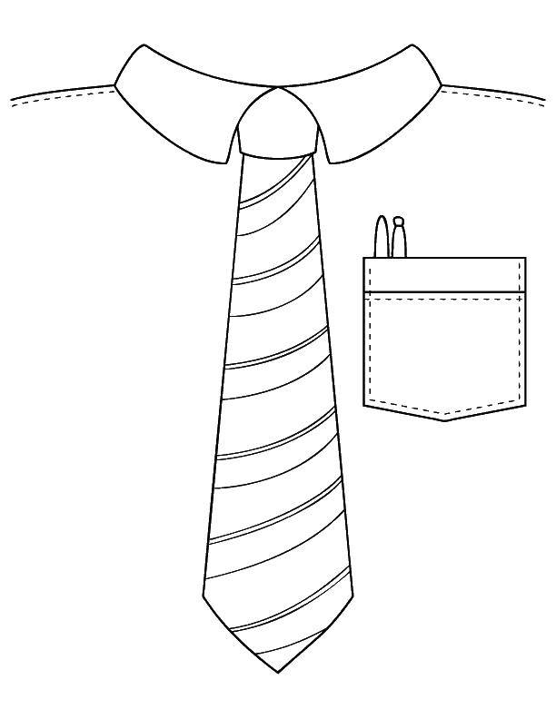 Раскраска одежды для детей (рубашка, галстук, праздники)