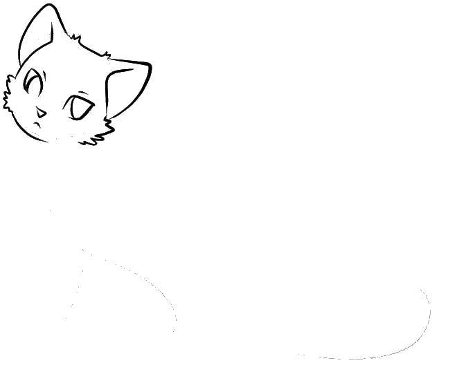 Раскраска аниме кошки (аниме)