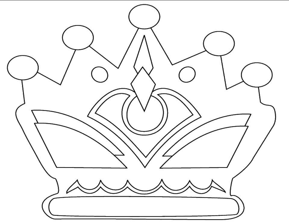 Раскраска с Королевой Короной для мальчиков (Королева, Корона)