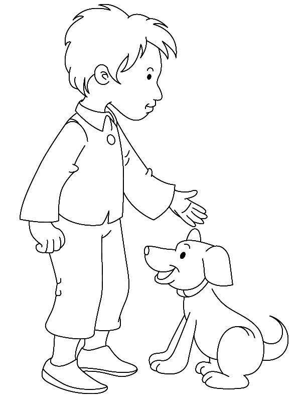 Раскраска с изображением собаки (собака)