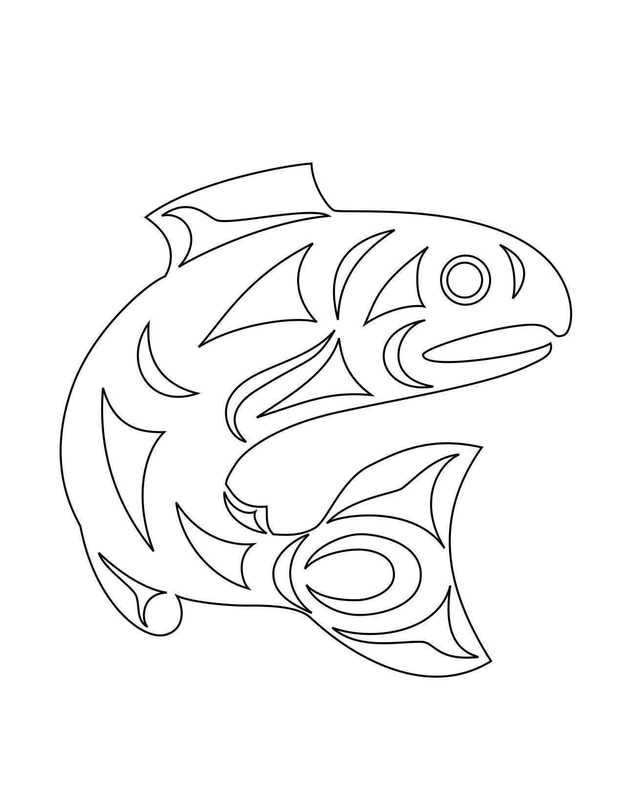 Раскраска с животными рыбами для детей (животные, рыба)