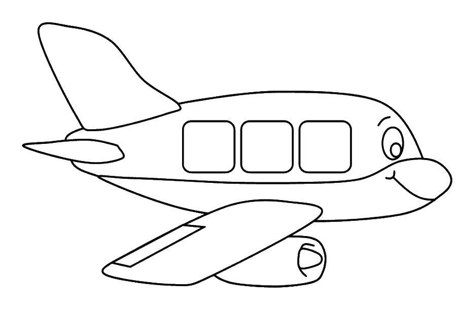 Раскраска самолетов - развивающее занятие для малышей (самолеты, самолёт)