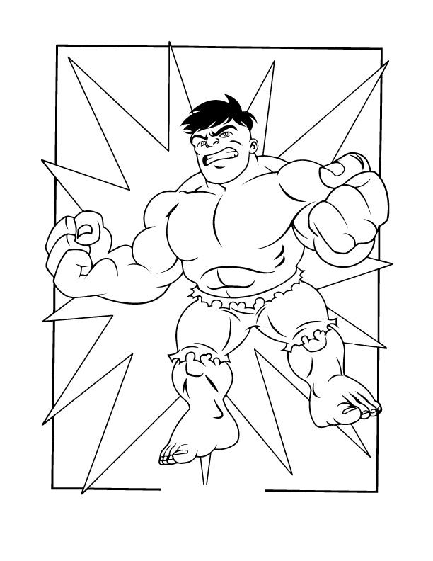 Раскрашивание раскрасок с супергероями для мальчиков (суперсила)