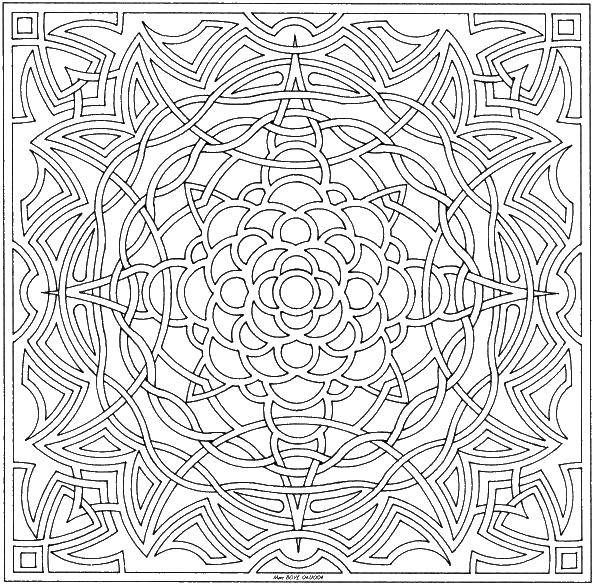 Раскраска с узорами узоры, кружочки, линии (кружочки, линии, развивающие)