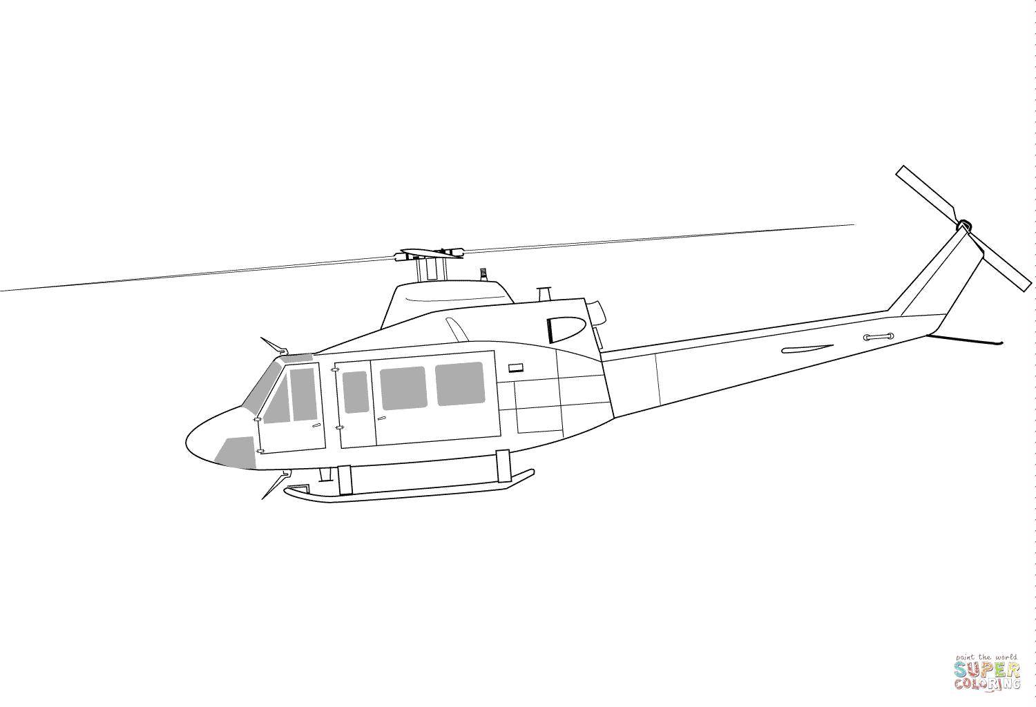 Раскраска вертолета Вертолёт для мальчиков (вертолеты, Вертолёт)