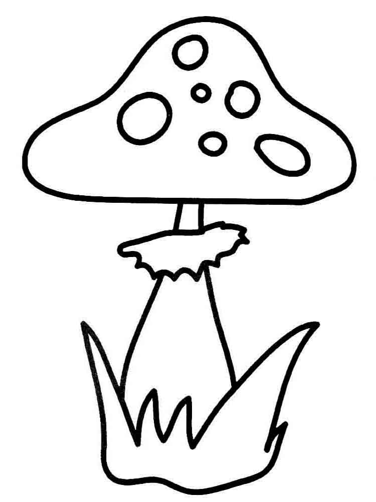 Раскрашенные грибочки для детей (грибочки, развивающие, сказки)