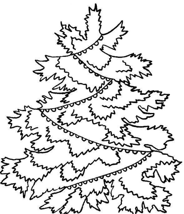 Раскраска Новый год Елка (елка, развивающие)