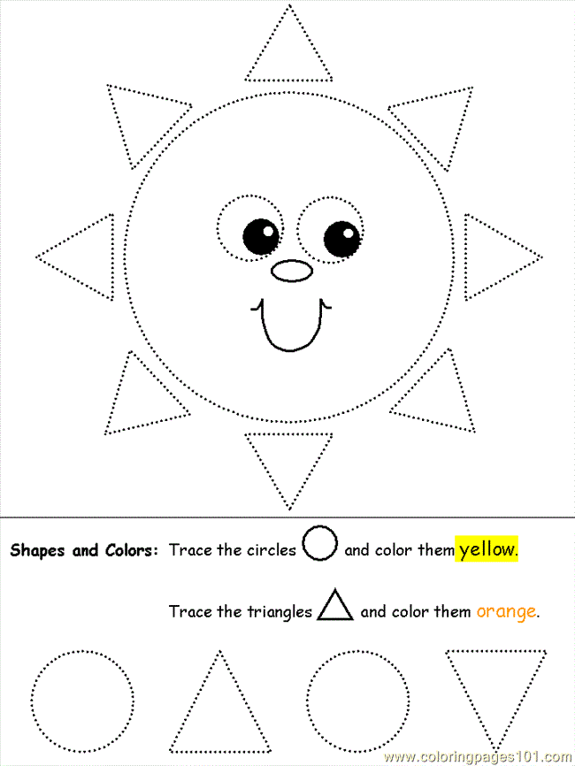 Картинка из геометрических фигур для детей (картинки, пособия)