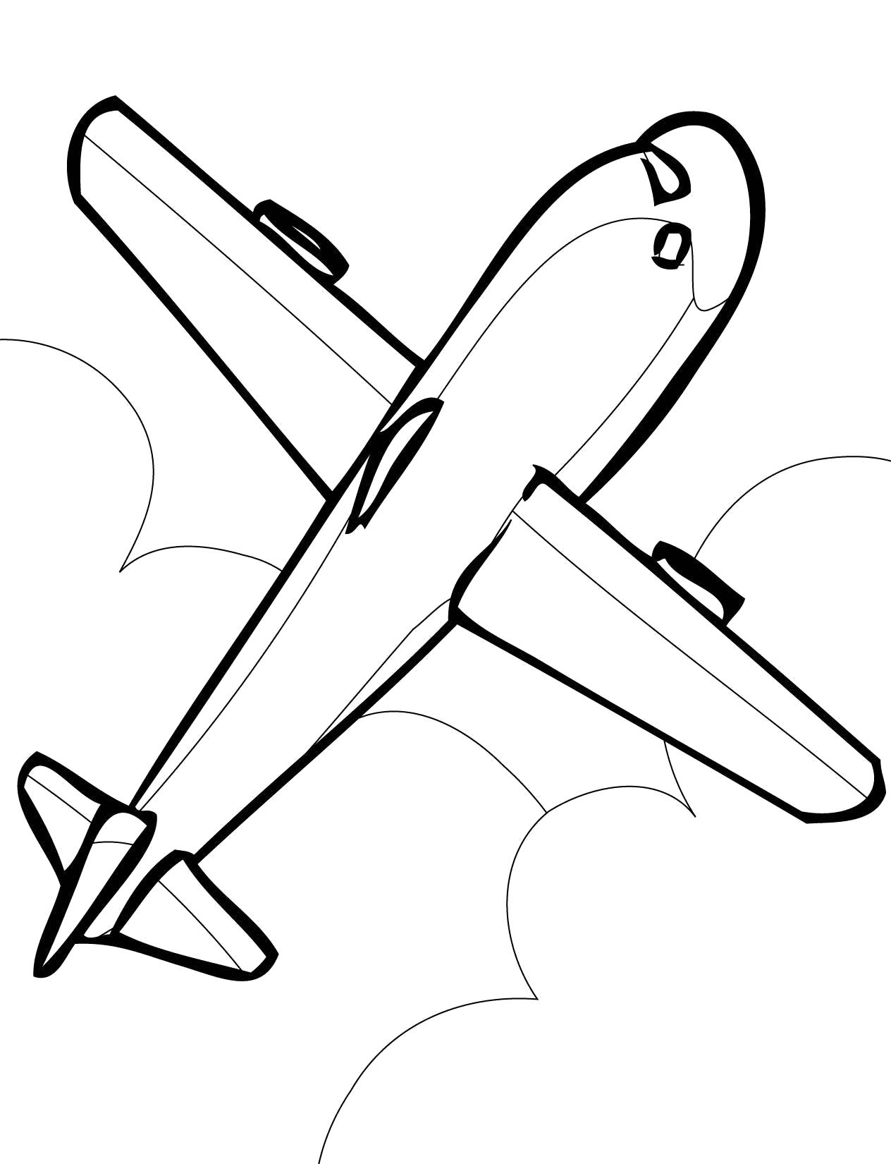Раскраска самолет (самолет)